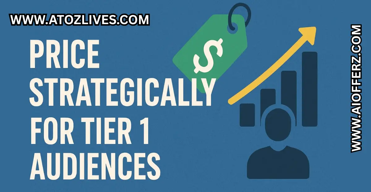 Price Strategically for Tier 1 Audiences