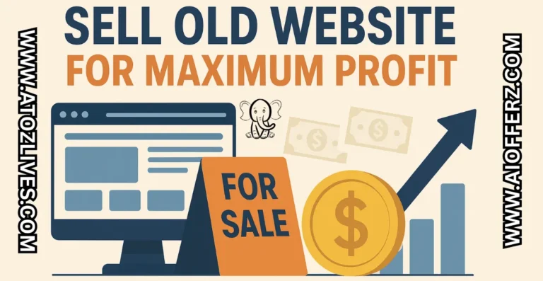 Sell Old Website for Maximum Profit