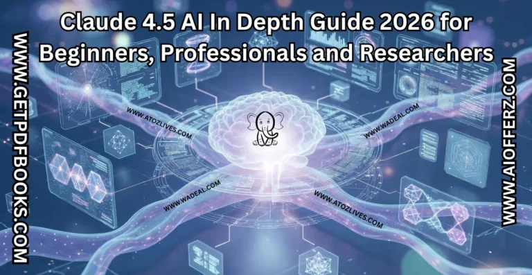 Claude 4.5 AI In Depth Guide 2026 for Beginners, Professionals and Researchers