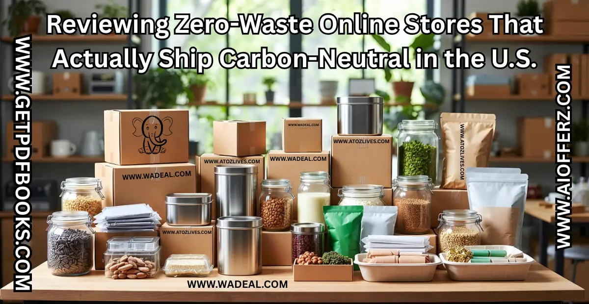 You are currently viewing Reviewing Zero-Waste Online Stores That Actually Ship Carbon-Neutral in the U.S.
