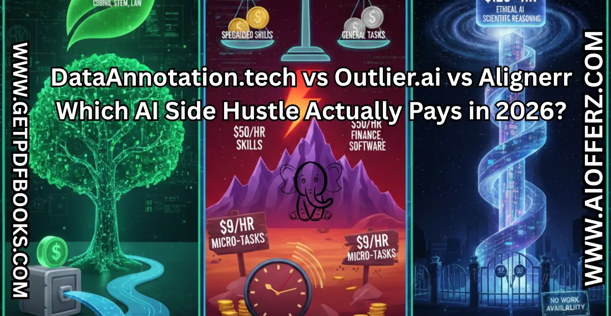 You are currently viewing DataAnnotation.tech vs Outlier.ai vs Alignerr: Which AI Side Hustle Actually Pays in 2026?