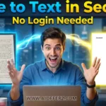 Free Image To Text Converter Without Login (Fast, Private & 100% Free)