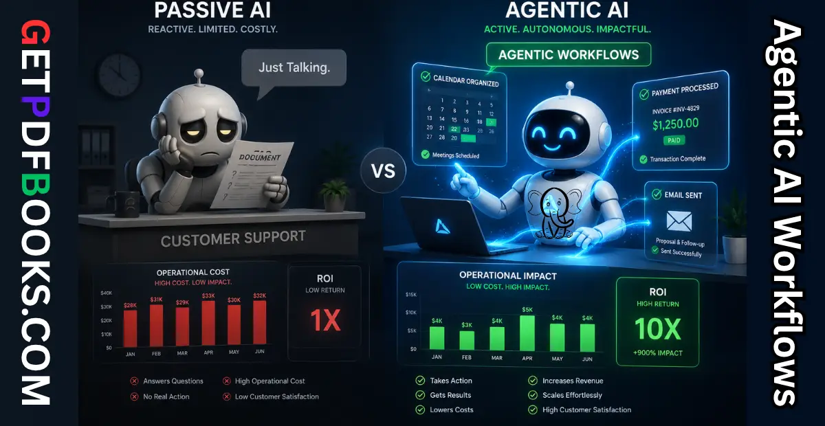You are currently viewing Why Your Chatbot is Costing You Money: Transitioning to ‘Agentic’ AI Workflows for 10x Business ROI in 2026