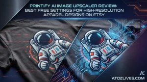 Read more about the article Printify AI Image Upscaler Review: Best Free Settings for High-Resolution Apparel Designs on Etsy