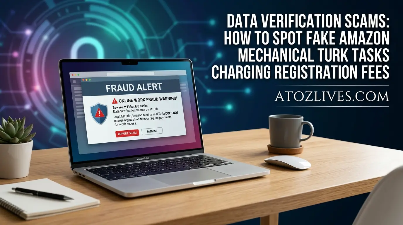 You are currently viewing Data Verification Scams: How to Spot Fake Amazon Mechanical Turk Tasks Charging Registration Fees