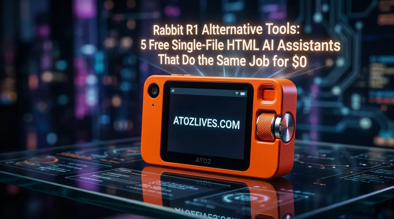 You are currently viewing Rabbit R1 Alternative Tools: 5 Free Single-File HTML AI Assistants That Do the Same Job for $0