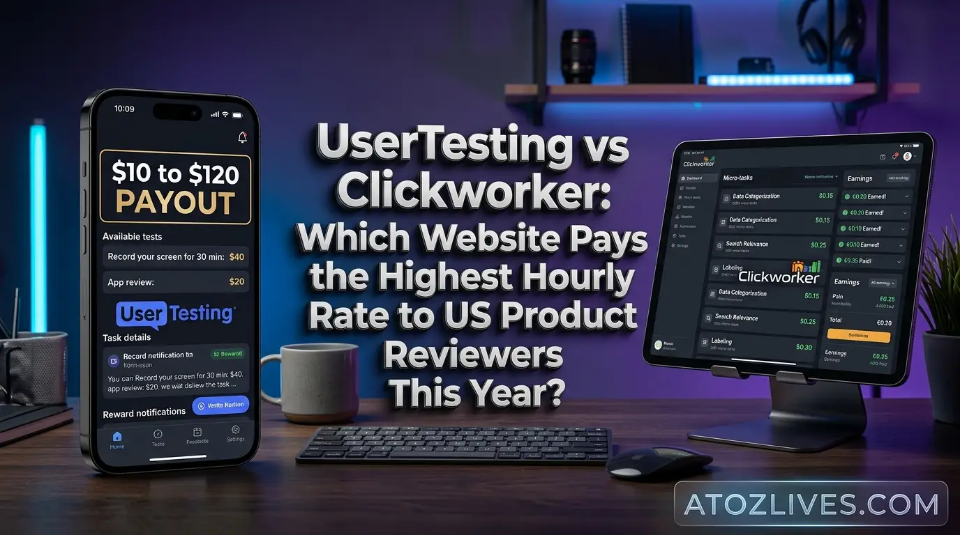 You are currently viewing UserTesting vs Clickworker: Which Website Pays the Highest Hourly Rate to US Product Reviewers This Year?