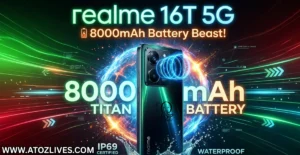 Read more about the article realme 16T 5G First Sale Begins in India With Massive 8000mAh Battery and 50MP AI Camera