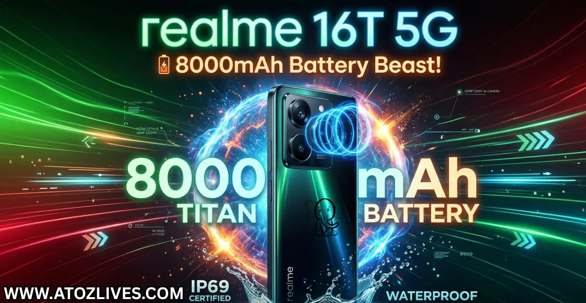 You are currently viewing realme 16T 5G First Sale Begins in India With Massive 8000mAh Battery and 50MP AI Camera
