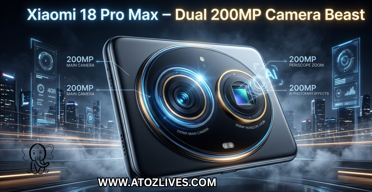 You are currently viewing Xiaomi 18 Pro Max Leak Suggests Major Camera Upgrade with Dual 200MP Sensors