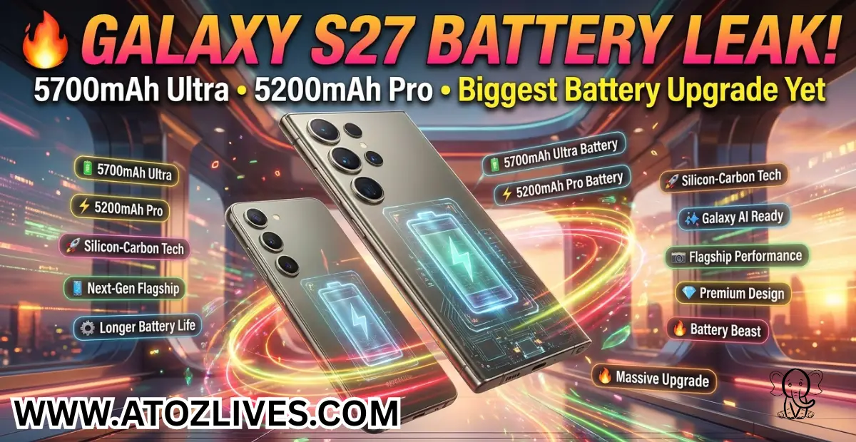 You are currently viewing Samsung Galaxy S27 Pro and S27 Ultra Battery Leak Suggests Major Upgrade Ahead