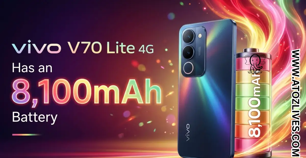 You are currently viewing Vivo V70 Lite 4G Has an 8,100mAh Battery and IP69 Rating, but There Is a Catch