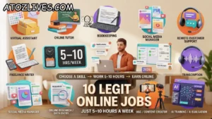 Read more about the article 10 Legit Online Jobs for Americans That Can Be Done in 5–10 Hours a Week