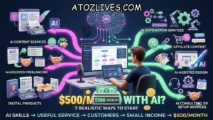 Read more about the article Can You Really Make $500 a Month With AI? 7 Realistic Ways to Start in 2026